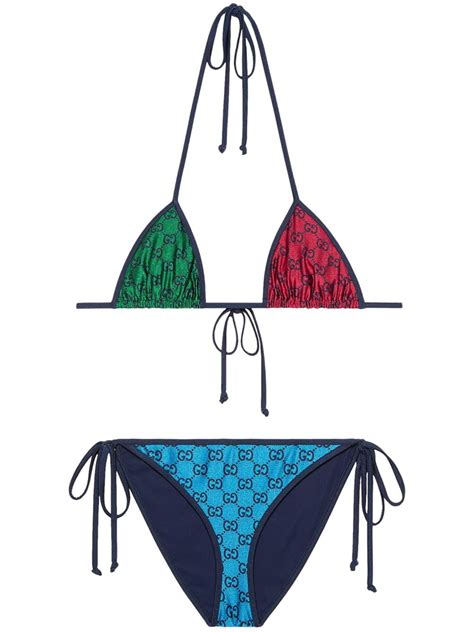 gucci triangle bikini|Gucci gg triangle bikini.